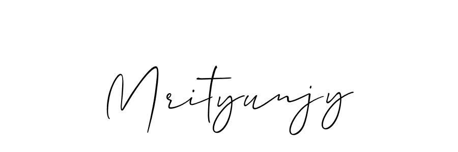 Mrityunjy stylish signature style. Best Handwritten Sign (Allison_Script) for my name. Handwritten Signature Collection Ideas for my name Mrityunjy. Mrityunjy signature style 2 images and pictures png