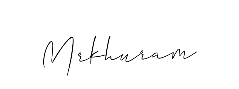 You should practise on your own different ways (Allison_Script) to write your name (Mrkhuram) in signature. don't let someone else do it for you. Mrkhuram signature style 2 images and pictures png