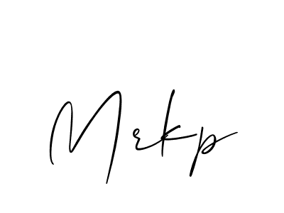 How to make Mrkp name signature. Use Allison_Script style for creating short signs online. This is the latest handwritten sign. Mrkp signature style 2 images and pictures png