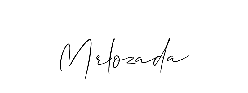 Allison_Script is a professional signature style that is perfect for those who want to add a touch of class to their signature. It is also a great choice for those who want to make their signature more unique. Get Mrlozada name to fancy signature for free. Mrlozada signature style 2 images and pictures png