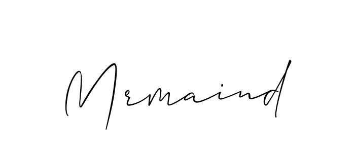 How to make Mrmaind name signature. Use Allison_Script style for creating short signs online. This is the latest handwritten sign. Mrmaind signature style 2 images and pictures png