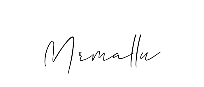 Also we have Mrmallu name is the best signature style. Create professional handwritten signature collection using Allison_Script autograph style. Mrmallu signature style 2 images and pictures png