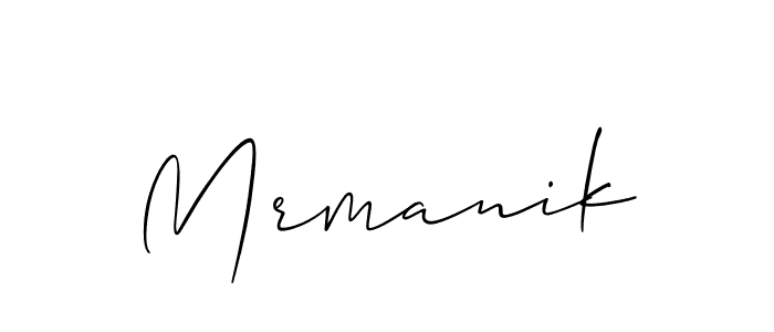 How to make Mrmanik signature? Allison_Script is a professional autograph style. Create handwritten signature for Mrmanik name. Mrmanik signature style 2 images and pictures png