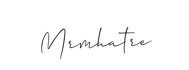 Also we have Mrmhatre name is the best signature style. Create professional handwritten signature collection using Allison_Script autograph style. Mrmhatre signature style 2 images and pictures png