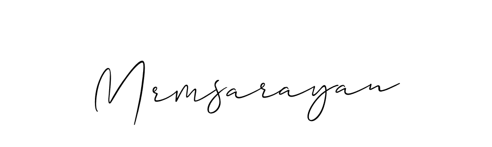 Best and Professional Signature Style for Mrmsarayan. Allison_Script Best Signature Style Collection. Mrmsarayan signature style 2 images and pictures png