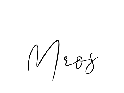 Make a beautiful signature design for name Mros. With this signature (Allison_Script) style, you can create a handwritten signature for free. Mros signature style 2 images and pictures png