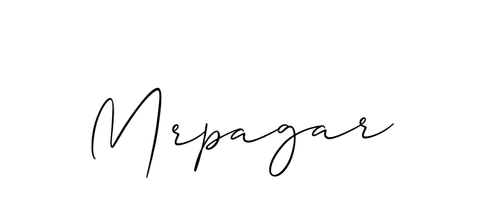 Create a beautiful signature design for name Mrpagar. With this signature (Allison_Script) fonts, you can make a handwritten signature for free. Mrpagar signature style 2 images and pictures png