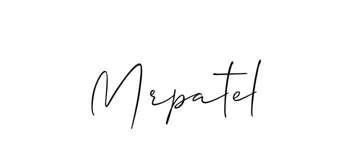 How to Draw Mrpatel signature style? Allison_Script is a latest design signature styles for name Mrpatel. Mrpatel signature style 2 images and pictures png