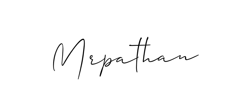 How to Draw Mrpathan signature style? Allison_Script is a latest design signature styles for name Mrpathan. Mrpathan signature style 2 images and pictures png