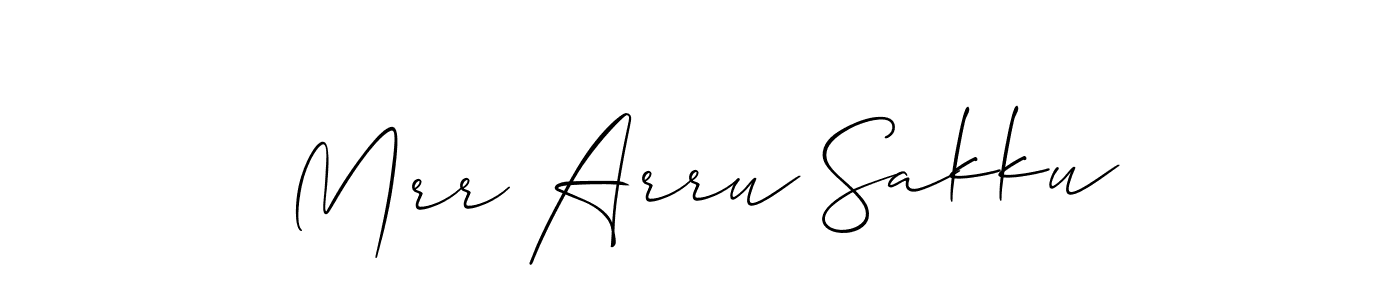 Make a beautiful signature design for name Mrr Arru Sakku. Use this online signature maker to create a handwritten signature for free. Mrr Arru Sakku signature style 2 images and pictures png