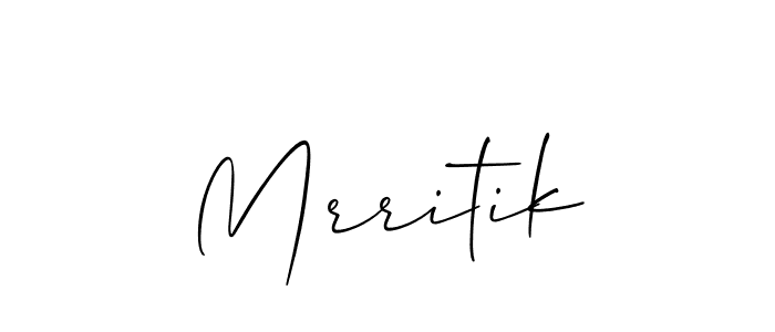 Also we have Mrritik name is the best signature style. Create professional handwritten signature collection using Allison_Script autograph style. Mrritik signature style 2 images and pictures png