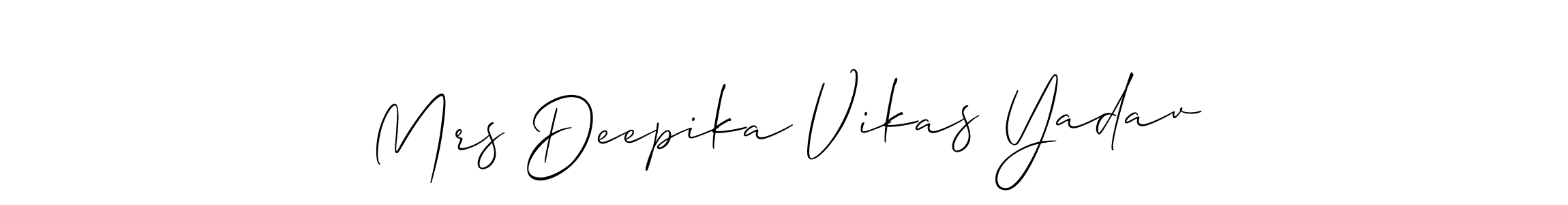 Best and Professional Signature Style for Mrs Deepika Vikas Yadav. Allison_Script Best Signature Style Collection. Mrs Deepika Vikas Yadav signature style 2 images and pictures png