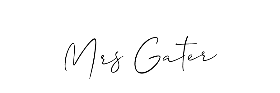 How to Draw Mrs Gater signature style? Allison_Script is a latest design signature styles for name Mrs Gater. Mrs Gater signature style 2 images and pictures png