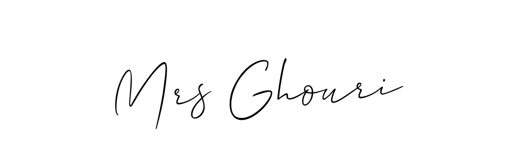 Make a beautiful signature design for name Mrs Ghouri. Use this online signature maker to create a handwritten signature for free. Mrs Ghouri signature style 2 images and pictures png