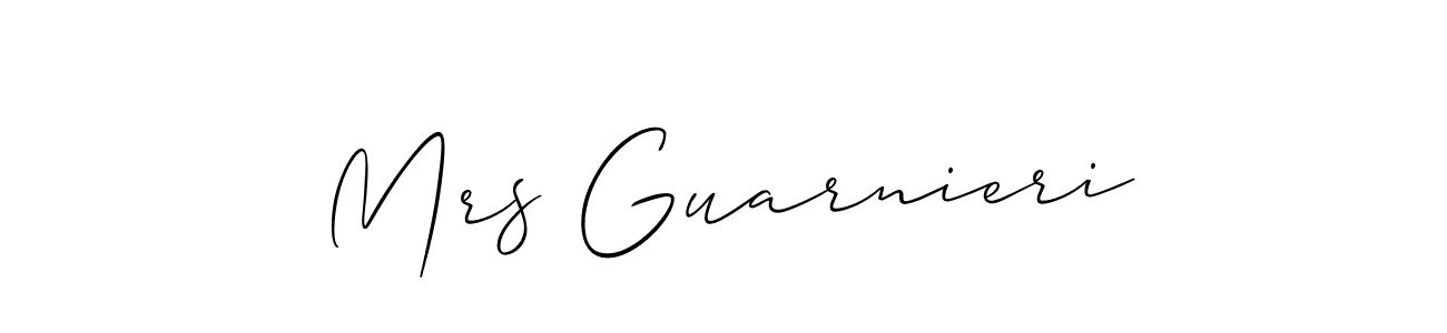 Make a beautiful signature design for name Mrs Guarnieri. Use this online signature maker to create a handwritten signature for free. Mrs Guarnieri signature style 2 images and pictures png