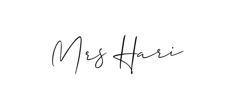 Check out images of Autograph of Mrs Hari name. Actor Mrs Hari Signature Style. Allison_Script is a professional sign style online. Mrs Hari signature style 2 images and pictures png