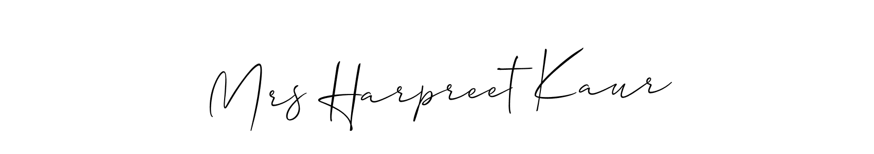 Here are the top 10 professional signature styles for the name Mrs Harpreet Kaur. These are the best autograph styles you can use for your name. Mrs Harpreet Kaur signature style 2 images and pictures png