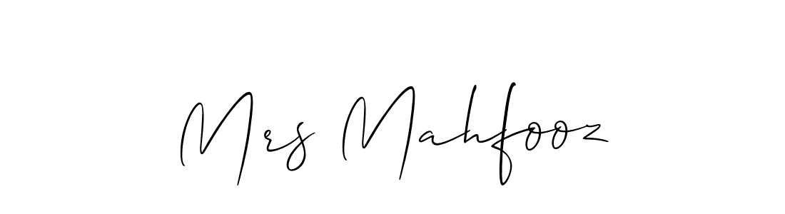 Best and Professional Signature Style for Mrs Mahfooz. Allison_Script Best Signature Style Collection. Mrs Mahfooz signature style 2 images and pictures png