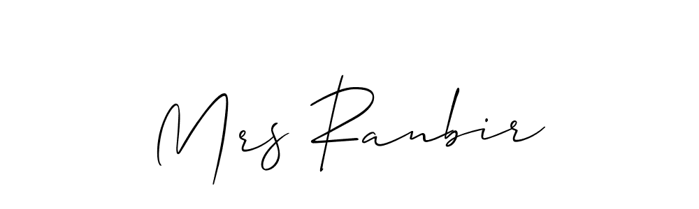 Best and Professional Signature Style for Mrs Ranbir. Allison_Script Best Signature Style Collection. Mrs Ranbir signature style 2 images and pictures png