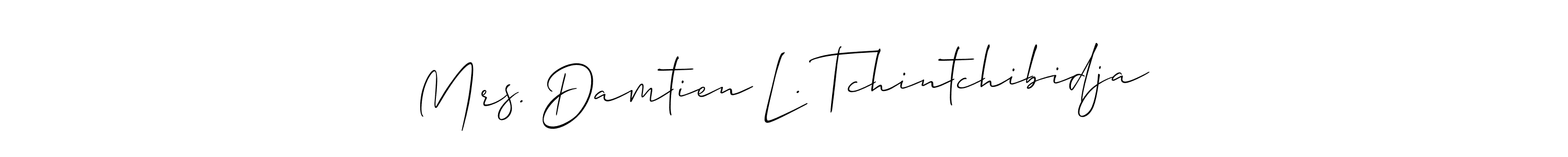 Also we have Mrs. Damtien L. Tchintchibidja name is the best signature style. Create professional handwritten signature collection using Allison_Script autograph style. Mrs. Damtien L. Tchintchibidja signature style 2 images and pictures png