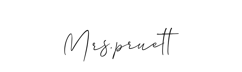 See photos of Mrs.pruett official signature by Spectra . Check more albums & portfolios. Read reviews & check more about Allison_Script font. Mrs.pruett signature style 2 images and pictures png