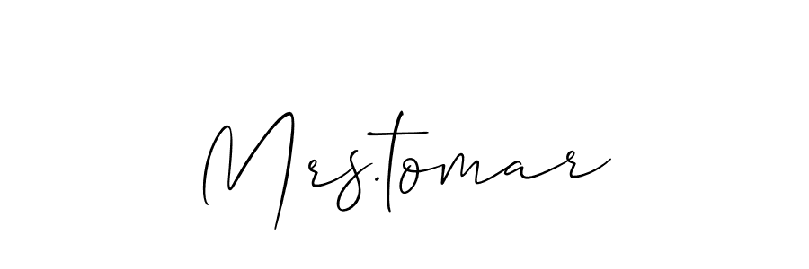 You can use this online signature creator to create a handwritten signature for the name Mrs.tomar. This is the best online autograph maker. Mrs.tomar signature style 2 images and pictures png