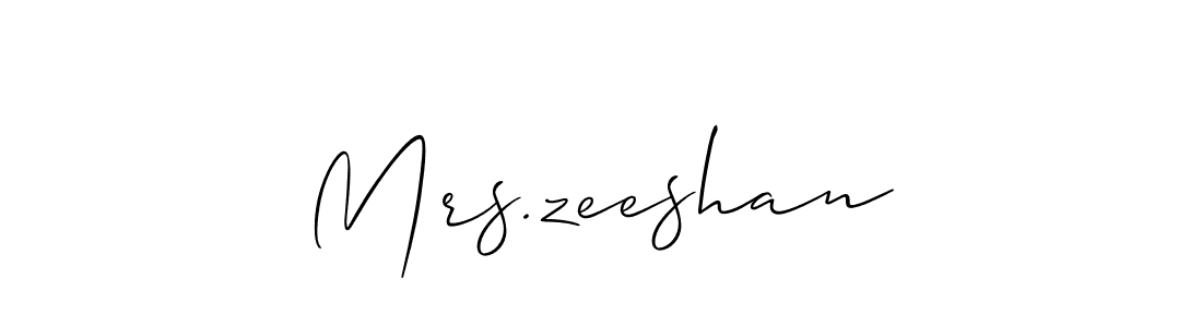 Once you've used our free online signature maker to create your best signature Allison_Script style, it's time to enjoy all of the benefits that Mrs.zeeshan name signing documents. Mrs.zeeshan signature style 2 images and pictures png