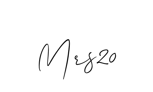 How to make Mrs20 signature? Allison_Script is a professional autograph style. Create handwritten signature for Mrs20 name. Mrs20 signature style 2 images and pictures png