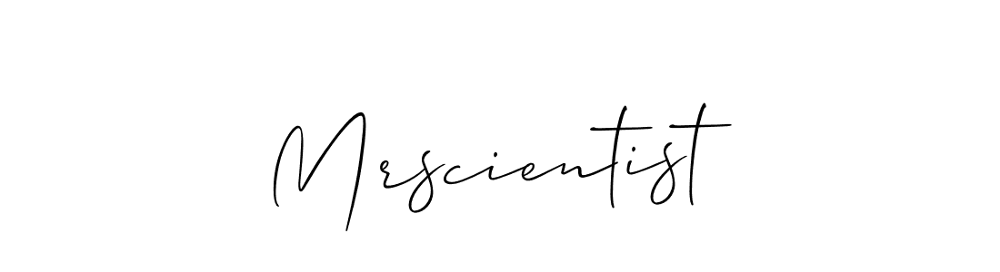 Similarly Allison_Script is the best handwritten signature design. Signature creator online .You can use it as an online autograph creator for name Mrscientist. Mrscientist signature style 2 images and pictures png