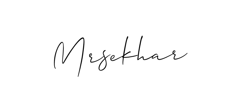 Make a beautiful signature design for name Mrsekhar. With this signature (Allison_Script) style, you can create a handwritten signature for free. Mrsekhar signature style 2 images and pictures png