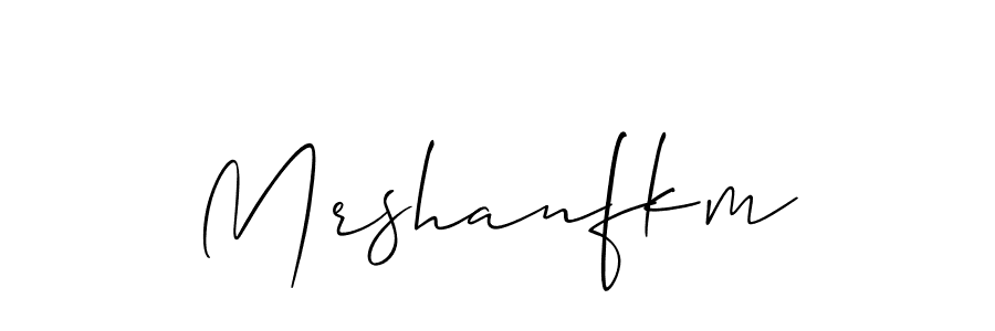 It looks lik you need a new signature style for name Mrshanfkm. Design unique handwritten (Allison_Script) signature with our free signature maker in just a few clicks. Mrshanfkm signature style 2 images and pictures png