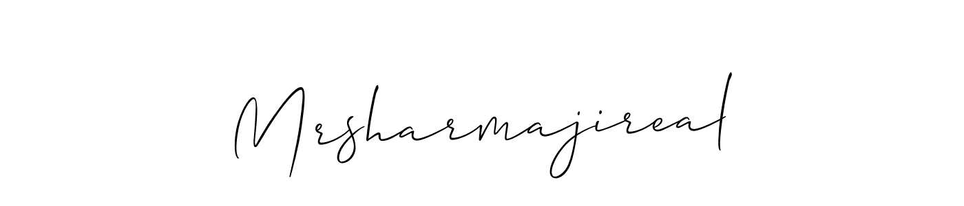 Also You can easily find your signature by using the search form. We will create Mrsharmajireal name handwritten signature images for you free of cost using Allison_Script sign style. Mrsharmajireal signature style 2 images and pictures png