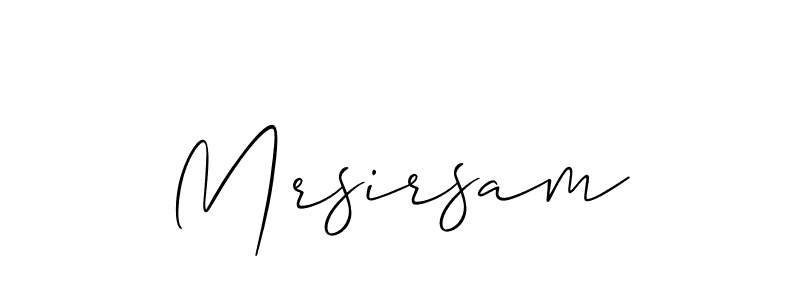 Similarly Allison_Script is the best handwritten signature design. Signature creator online .You can use it as an online autograph creator for name Mrsirsam. Mrsirsam signature style 2 images and pictures png