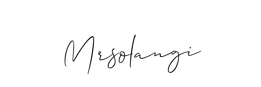 Check out images of Autograph of Mrsolangi name. Actor Mrsolangi Signature Style. Allison_Script is a professional sign style online. Mrsolangi signature style 2 images and pictures png