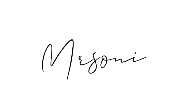 Best and Professional Signature Style for Mrsoni. Allison_Script Best Signature Style Collection. Mrsoni signature style 2 images and pictures png