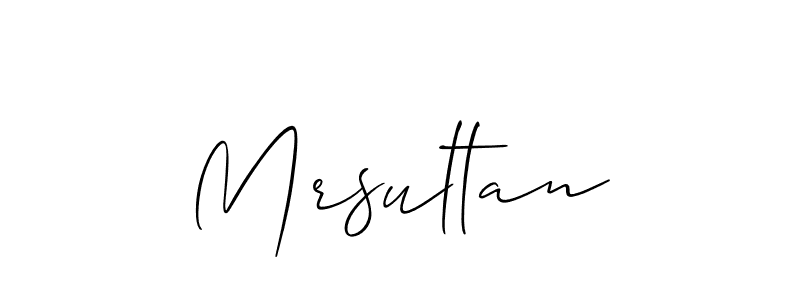 It looks lik you need a new signature style for name Mrsultan. Design unique handwritten (Allison_Script) signature with our free signature maker in just a few clicks. Mrsultan signature style 2 images and pictures png