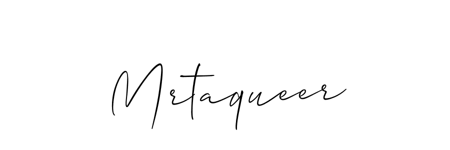 Allison_Script is a professional signature style that is perfect for those who want to add a touch of class to their signature. It is also a great choice for those who want to make their signature more unique. Get Mrtaqueer name to fancy signature for free. Mrtaqueer signature style 2 images and pictures png