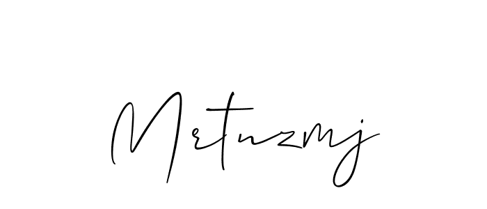 How to make Mrtnzmj signature? Allison_Script is a professional autograph style. Create handwritten signature for Mrtnzmj name. Mrtnzmj signature style 2 images and pictures png