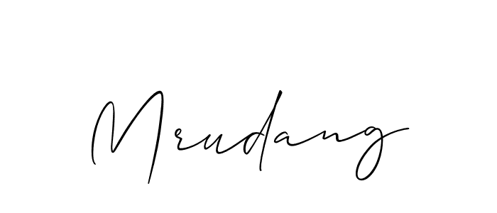 You should practise on your own different ways (Allison_Script) to write your name (Mrudang) in signature. don't let someone else do it for you. Mrudang signature style 2 images and pictures png