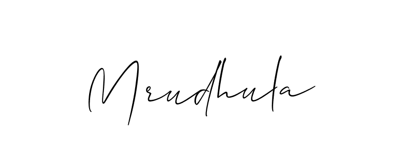How to Draw Mrudhula signature style? Allison_Script is a latest design signature styles for name Mrudhula. Mrudhula signature style 2 images and pictures png