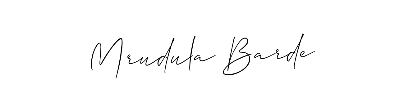 Make a short Mrudula Barde signature style. Manage your documents anywhere anytime using Allison_Script. Create and add eSignatures, submit forms, share and send files easily. Mrudula Barde signature style 2 images and pictures png