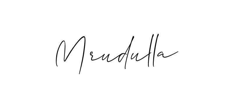 How to Draw Mrudulla signature style? Allison_Script is a latest design signature styles for name Mrudulla. Mrudulla signature style 2 images and pictures png