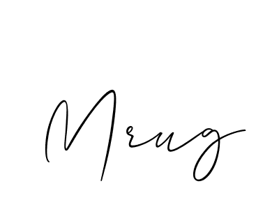 How to make Mrug name signature. Use Allison_Script style for creating short signs online. This is the latest handwritten sign. Mrug signature style 2 images and pictures png