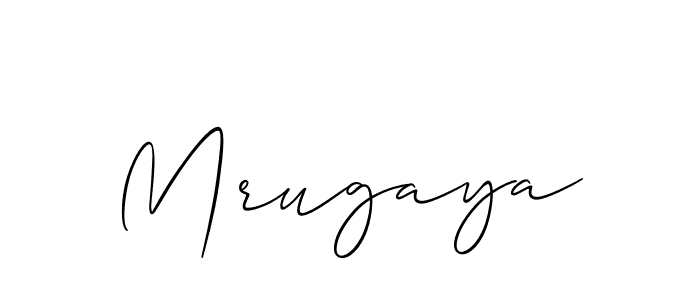 Make a short Mrugaya signature style. Manage your documents anywhere anytime using Allison_Script. Create and add eSignatures, submit forms, share and send files easily. Mrugaya signature style 2 images and pictures png