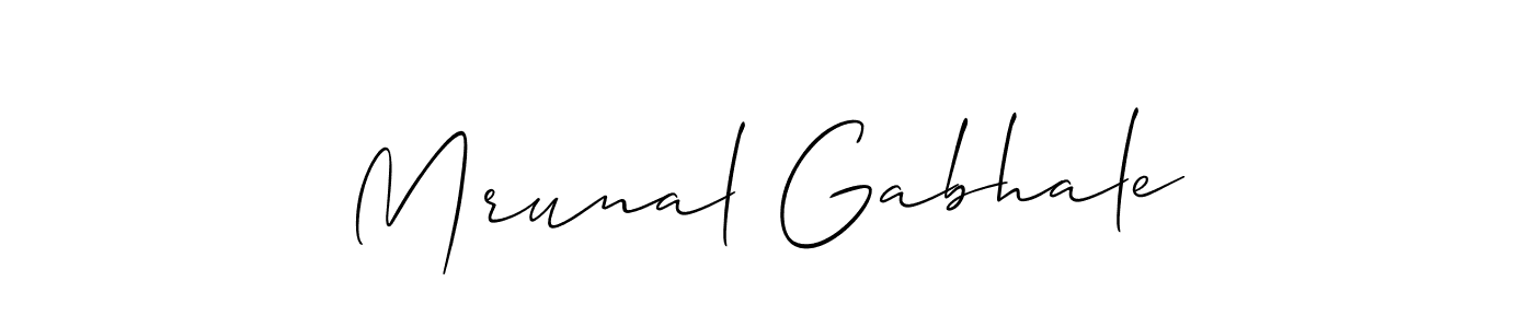 Make a beautiful signature design for name Mrunal Gabhale. Use this online signature maker to create a handwritten signature for free. Mrunal Gabhale signature style 2 images and pictures png