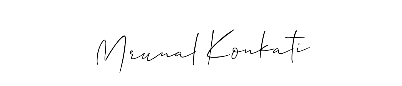 Check out images of Autograph of Mrunal Konkati name. Actor Mrunal Konkati Signature Style. Allison_Script is a professional sign style online. Mrunal Konkati signature style 2 images and pictures png