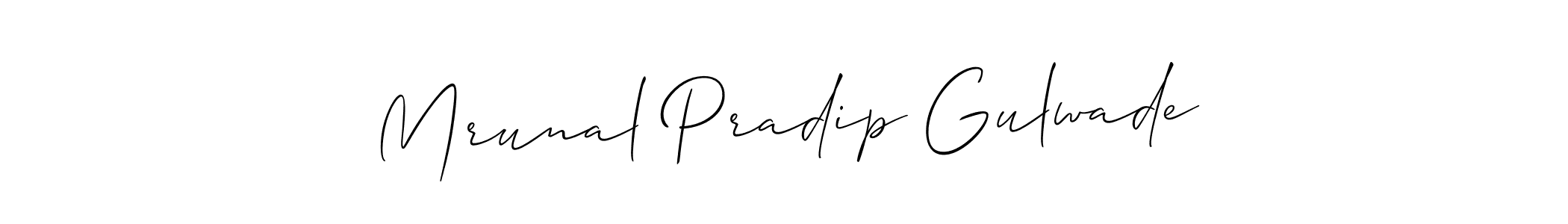 See photos of Mrunal Pradip Gulwade official signature by Spectra . Check more albums & portfolios. Read reviews & check more about Allison_Script font. Mrunal Pradip Gulwade signature style 2 images and pictures png