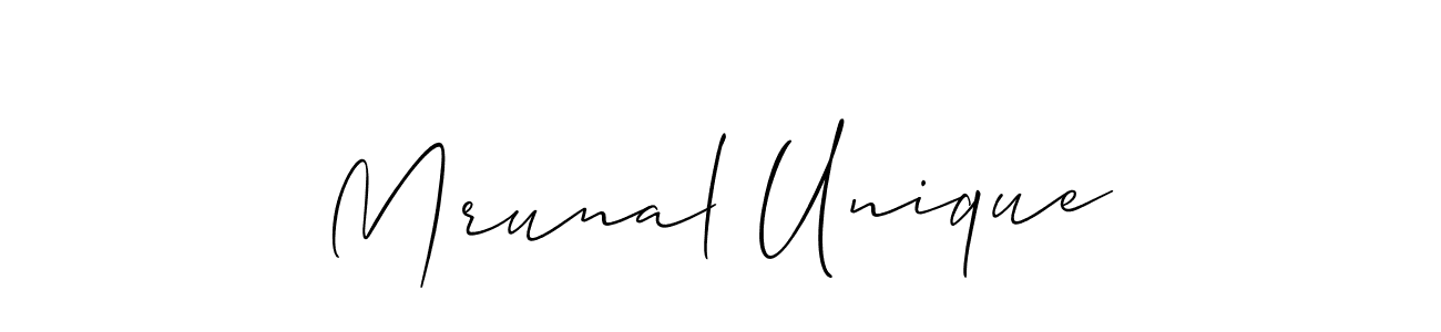 Make a beautiful signature design for name Mrunal Unique. Use this online signature maker to create a handwritten signature for free. Mrunal Unique signature style 2 images and pictures png