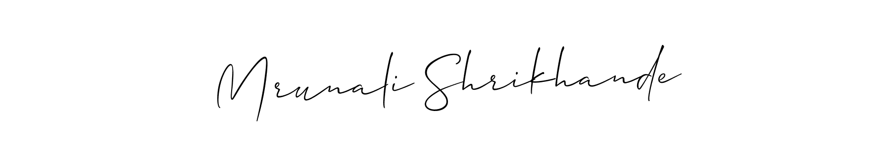 You can use this online signature creator to create a handwritten signature for the name Mrunali Shrikhande. This is the best online autograph maker. Mrunali Shrikhande signature style 2 images and pictures png