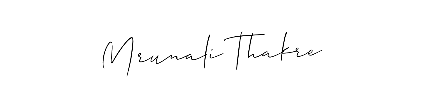 Mrunali Thakre stylish signature style. Best Handwritten Sign (Allison_Script) for my name. Handwritten Signature Collection Ideas for my name Mrunali Thakre. Mrunali Thakre signature style 2 images and pictures png